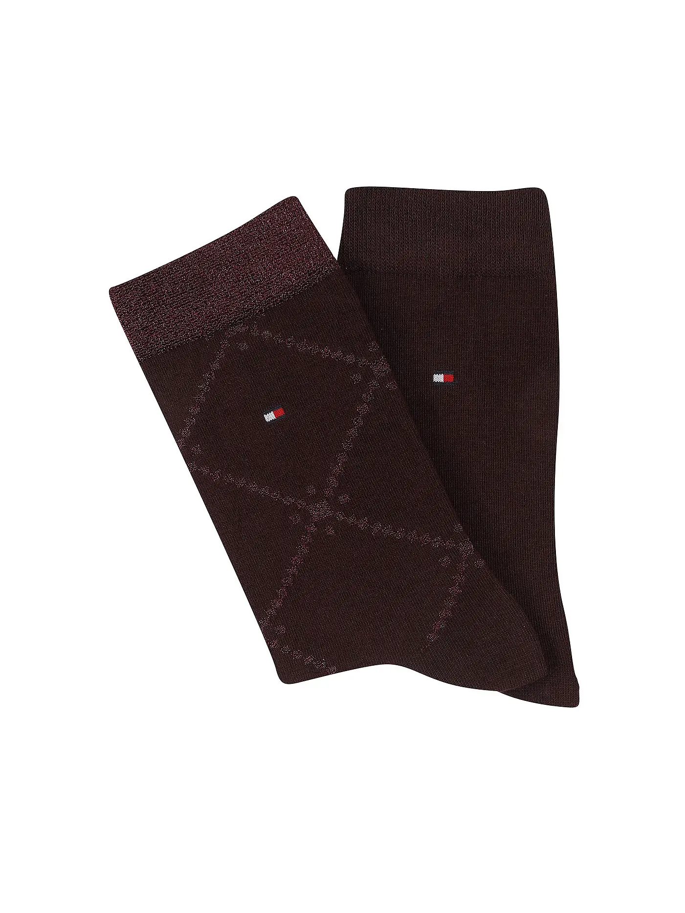 TOMMY HILFIGER | Socken 2-er Pkg. navy | dunkelrot
